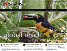 Tablet Screenshot of evanskeane.com